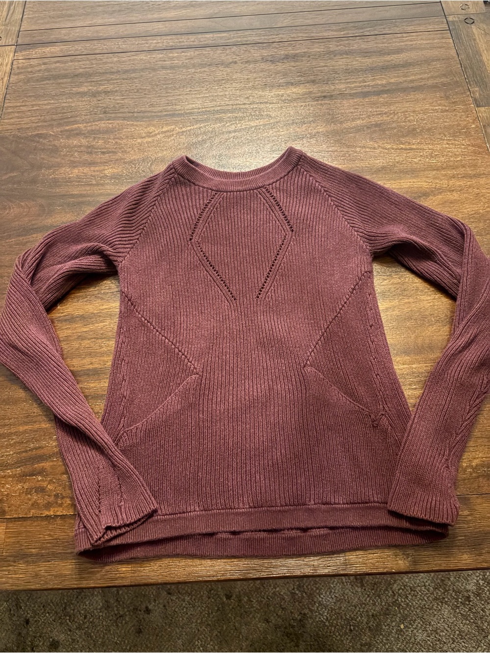 Lululemon Women’s Burgundy Knit Sweater Long Sleeve Size 4